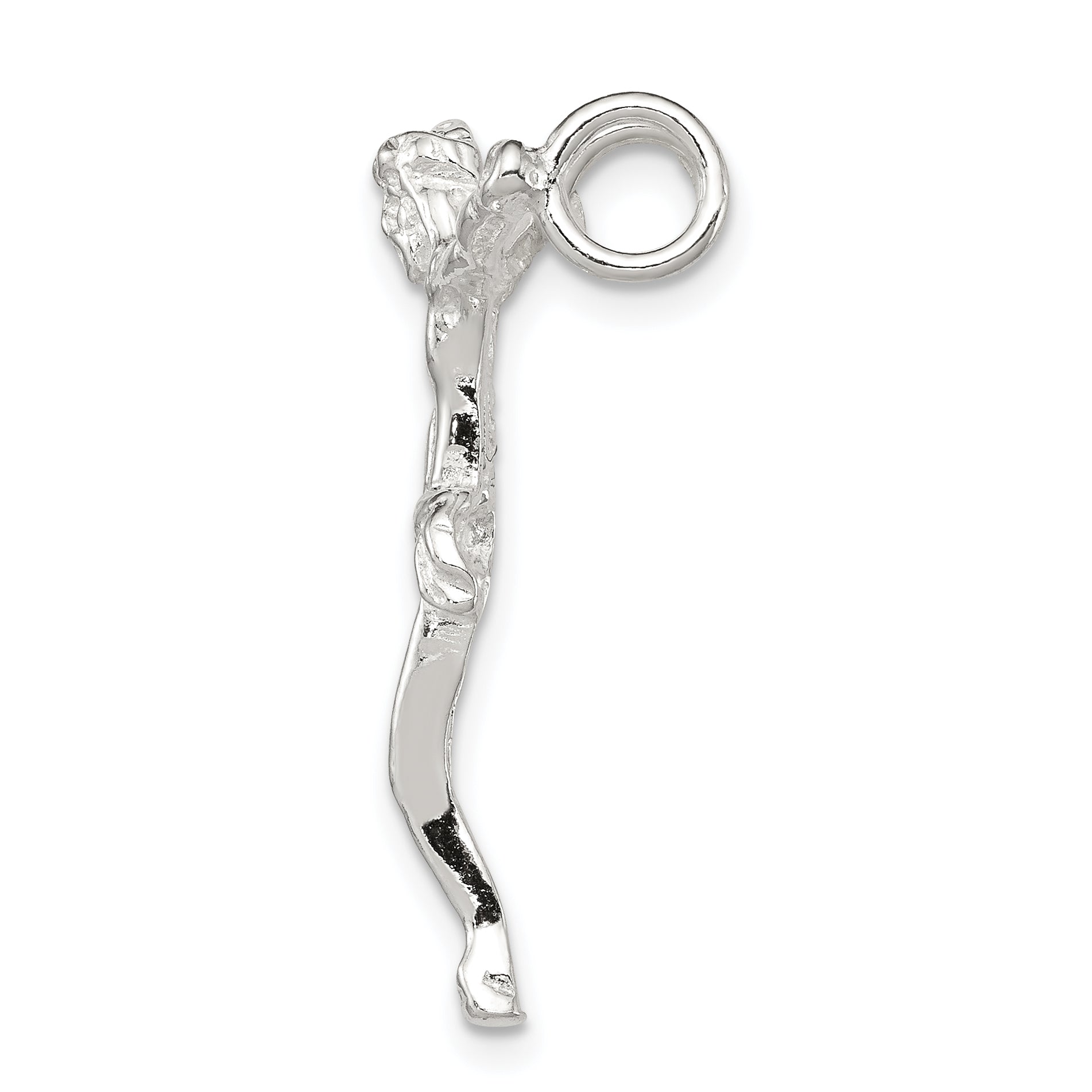 Sterling Silver 925 Polished Crucified Christ Pendant with Anti-Tarnish Finish Secondary image
