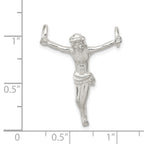Sterling Silver 925 Polished Crucified Christ Pendant with Anti-Tarnish Finish