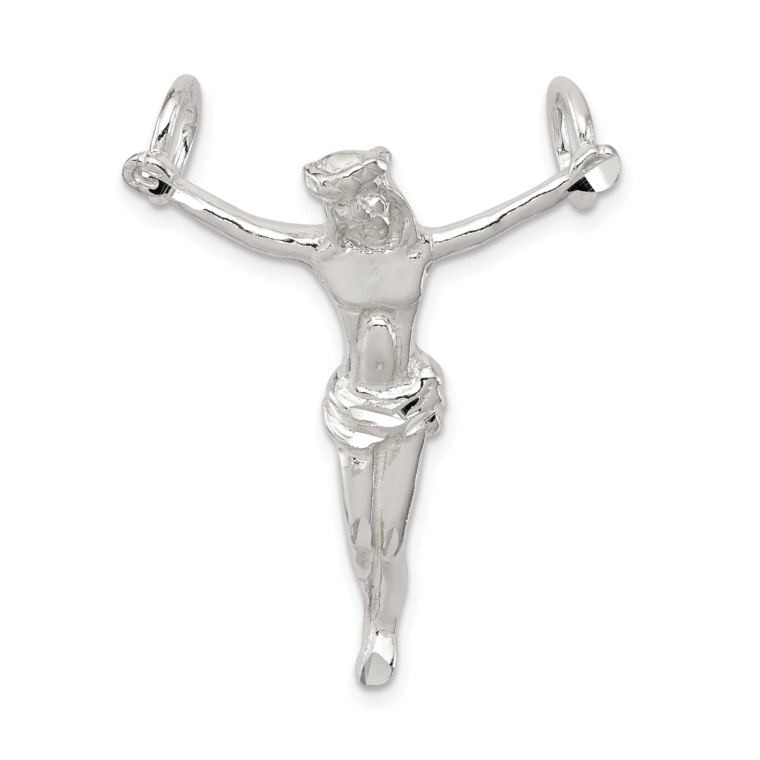 Sterling Silver Corpus (Crucified Christ) Pendant Main image