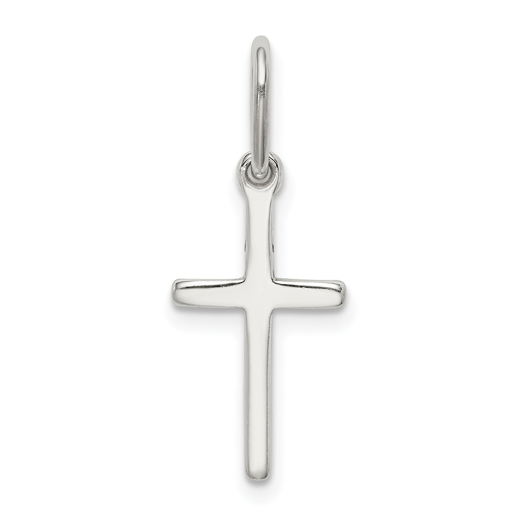 Sophia Jewelers Sterling Silver 925 Polished Latin Cross Charm with Anti-Tarnish Coating