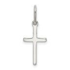 Sophia Jewelers Sterling Silver 925 Polished Latin Cross Charm with Anti-Tarnish Coating