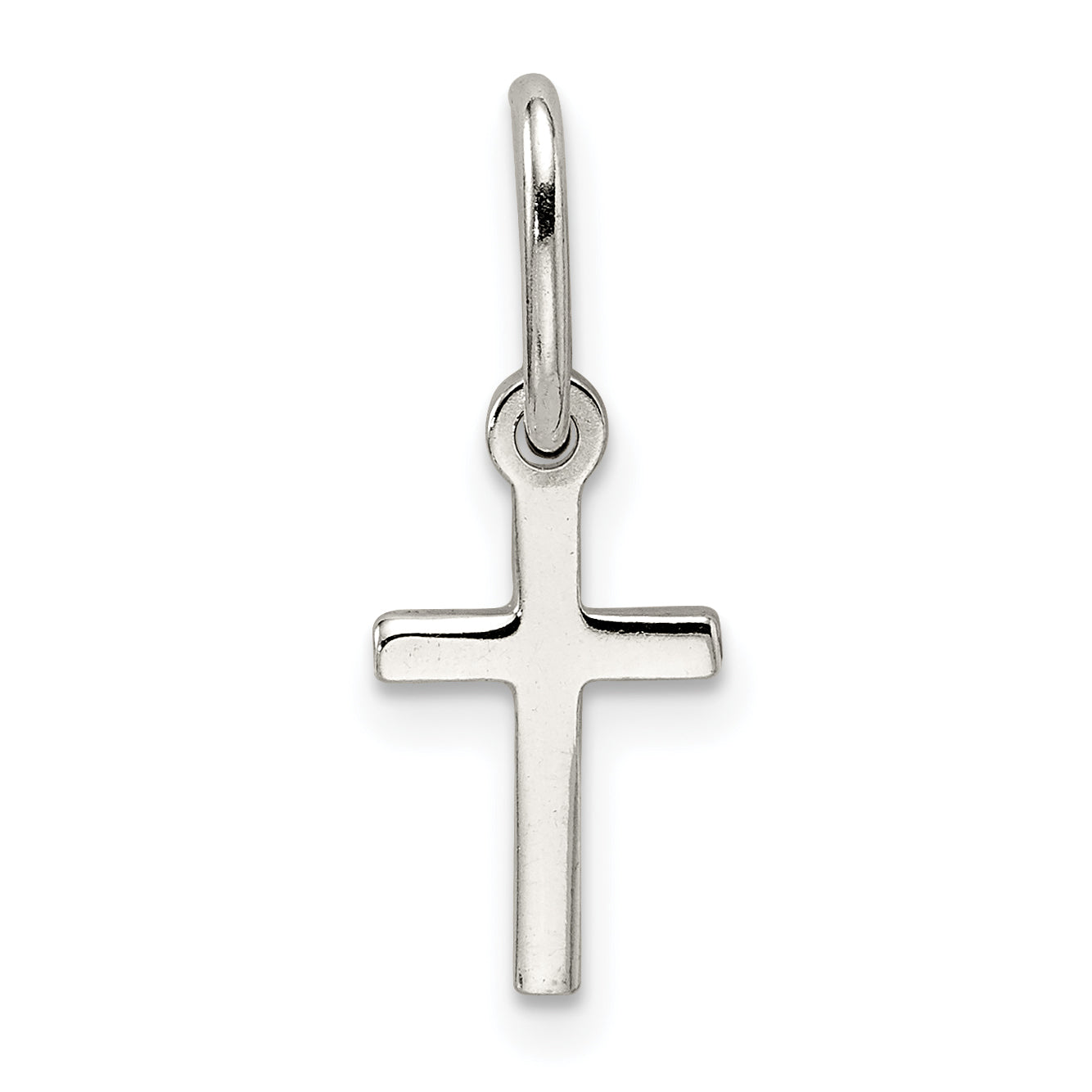 Sophia Jewelers Sterling Silver Cross Charm for Children Polished Finish