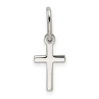 Sophia Jewelers Sterling Silver Cross Charm for Children Polished Finish