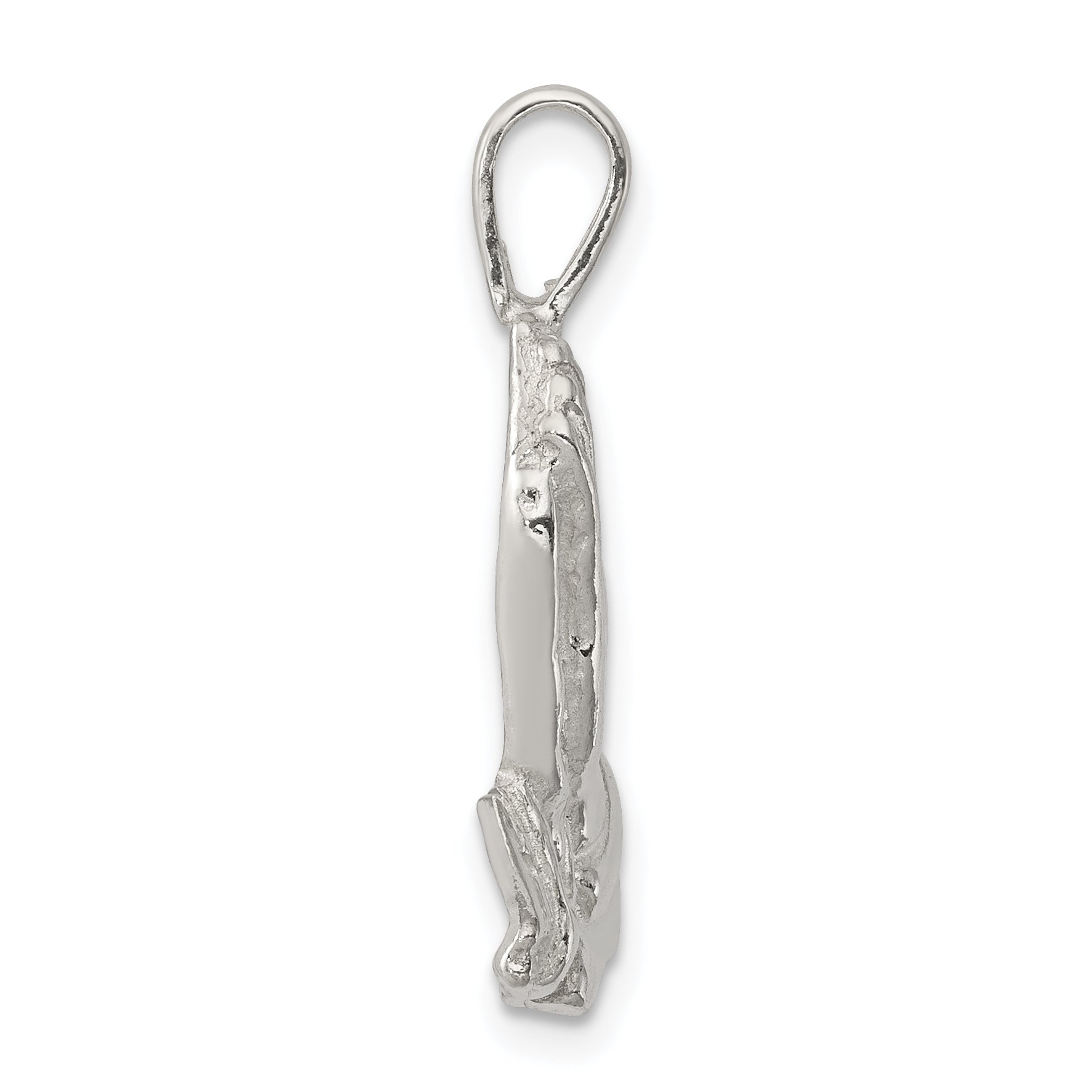 Sophia Jewelers 925 Sterling Silver Praying Hands Charm Polished Finish Secondary image
