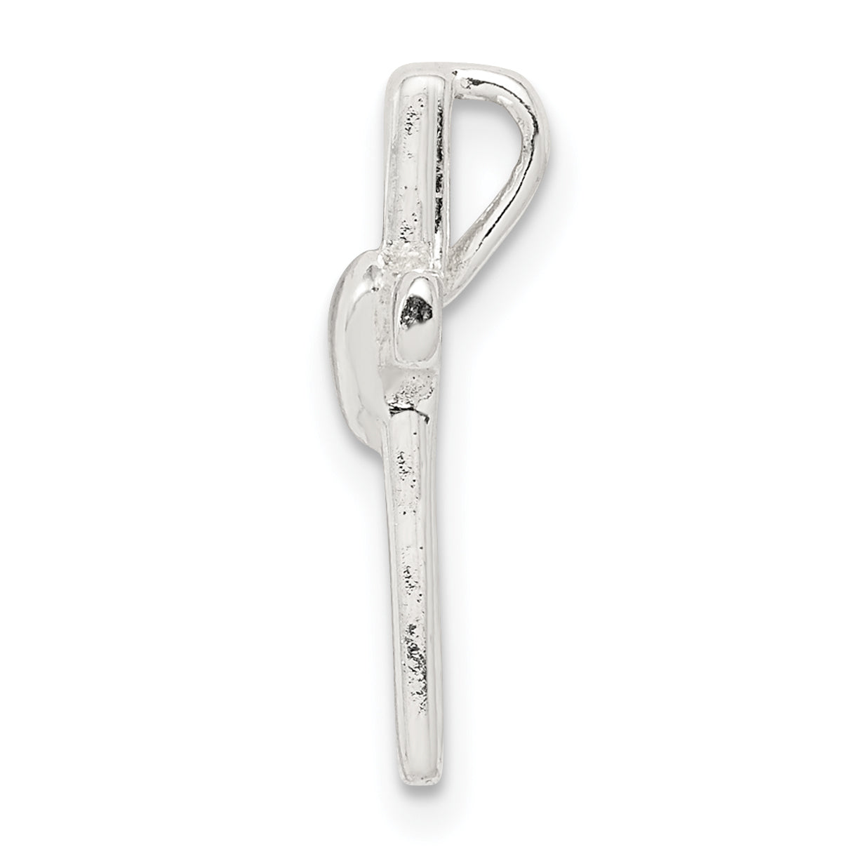 Sterling Silver 925 Cross Pendant for Children with Polished Finish Secondary image