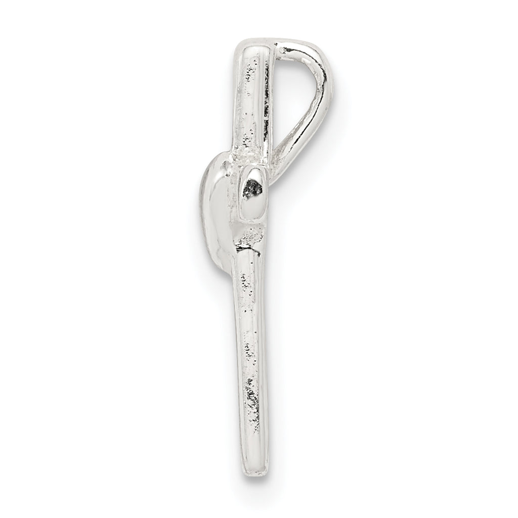 Sterling Silver 925 Cross Pendant for Children with Polished Finish