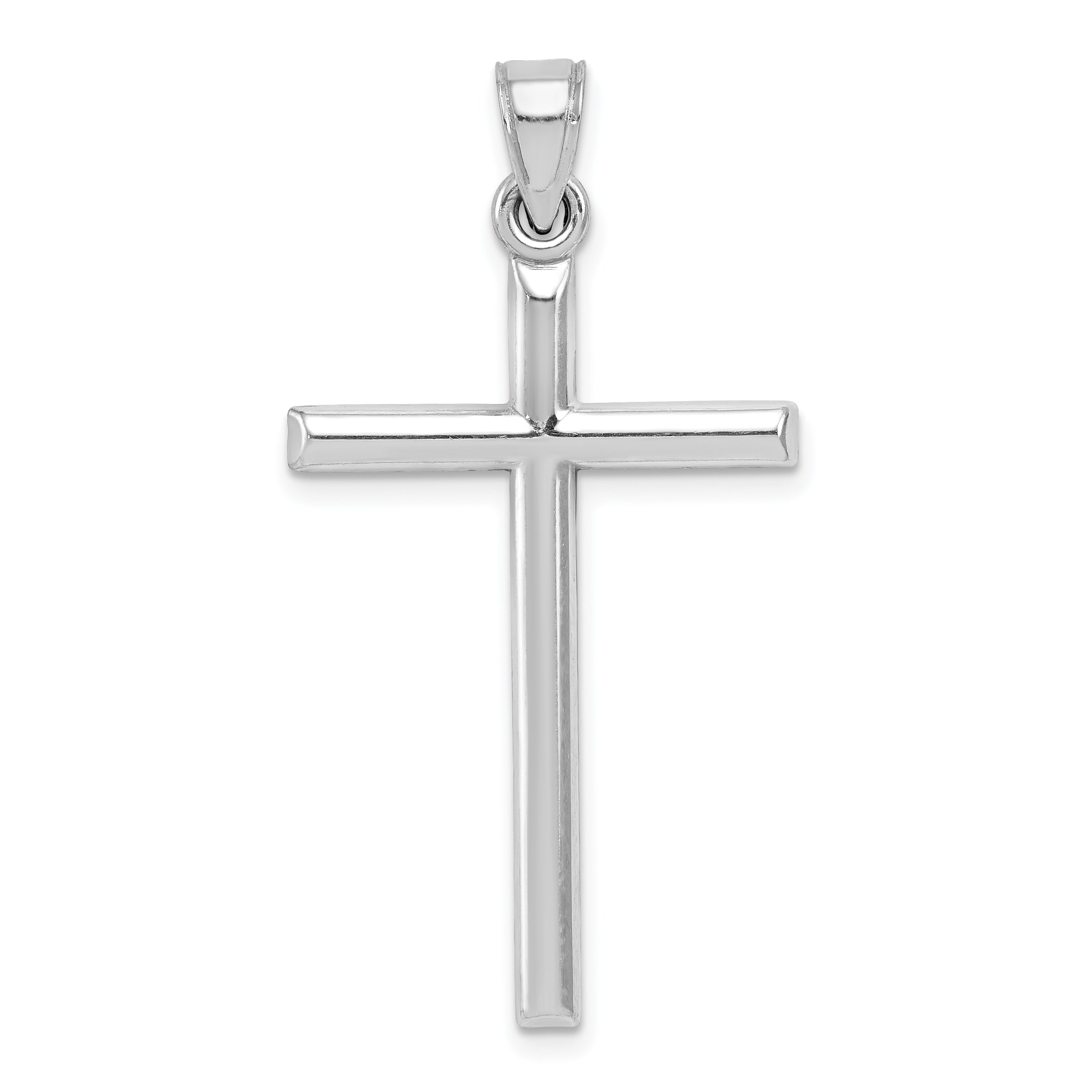 Sterling Silver Rhodium-plated Latin Cross Pendant Main image