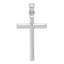 Sterling Silver Rhodium-plated Latin Cross Pendant
