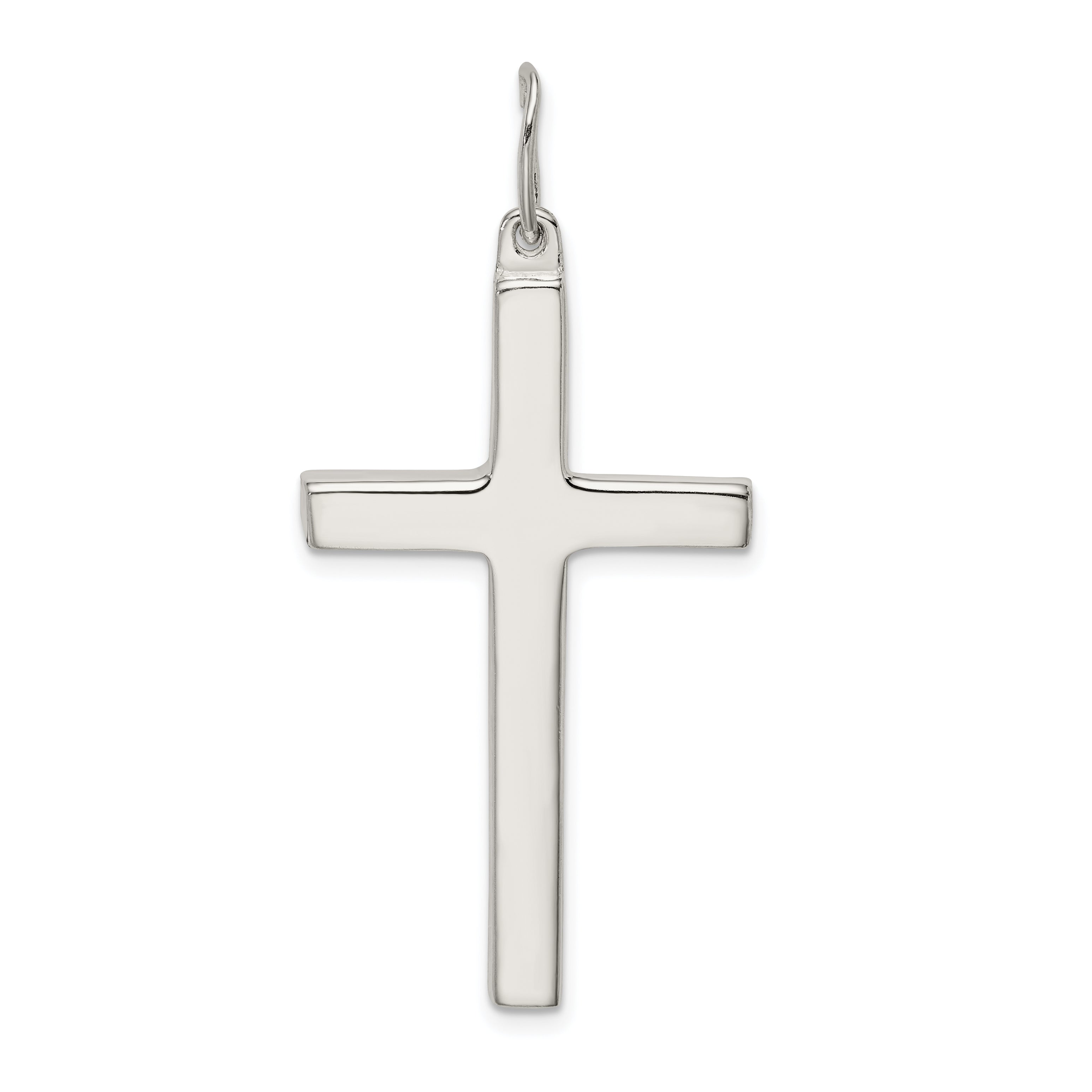 Sophia Jewelers 925 Sterling Silver Latin Cross Pendant Polished Engravable