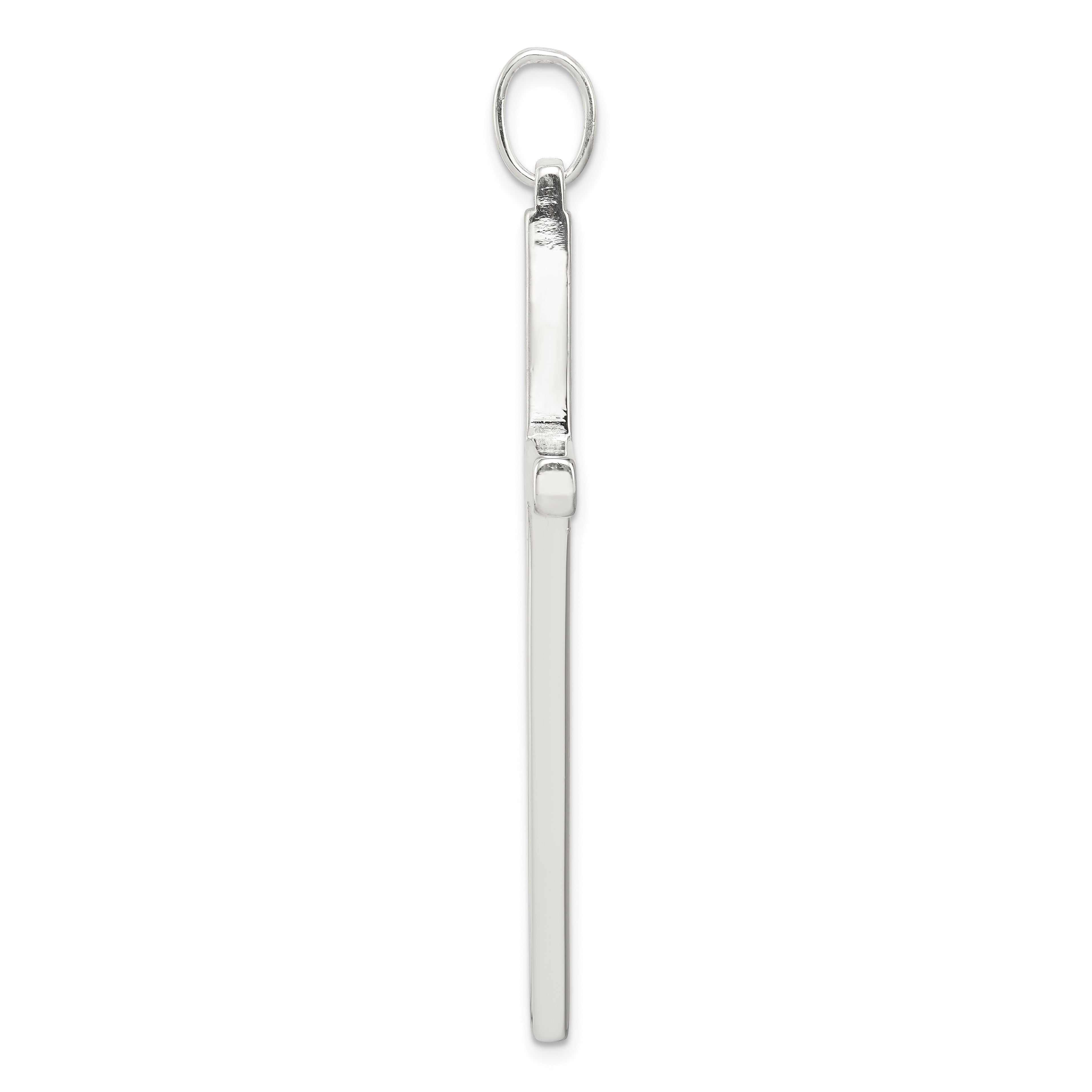 Sophia Jewelers Sterling Silver 925 Polished Latin Cross Pendant with Anti-Tarnish Finish