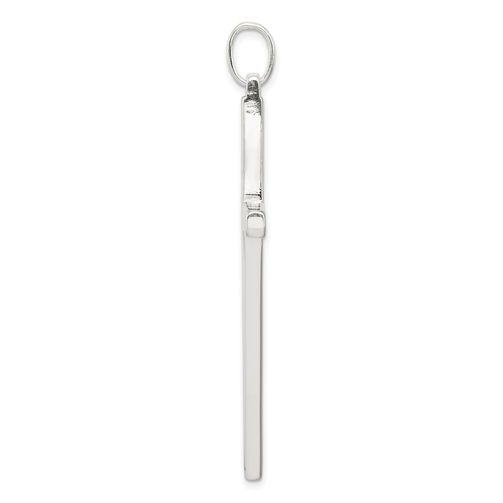 Sophia Jewelers Sterling Silver 925 Polished Latin Cross Pendant with Anti-Tarnish Finish