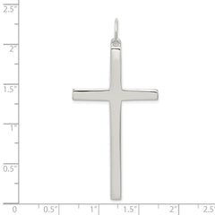 Sophia Jewelers Sterling Silver 925 Polished Latin Cross Pendant with Anti-Tarnish Finish