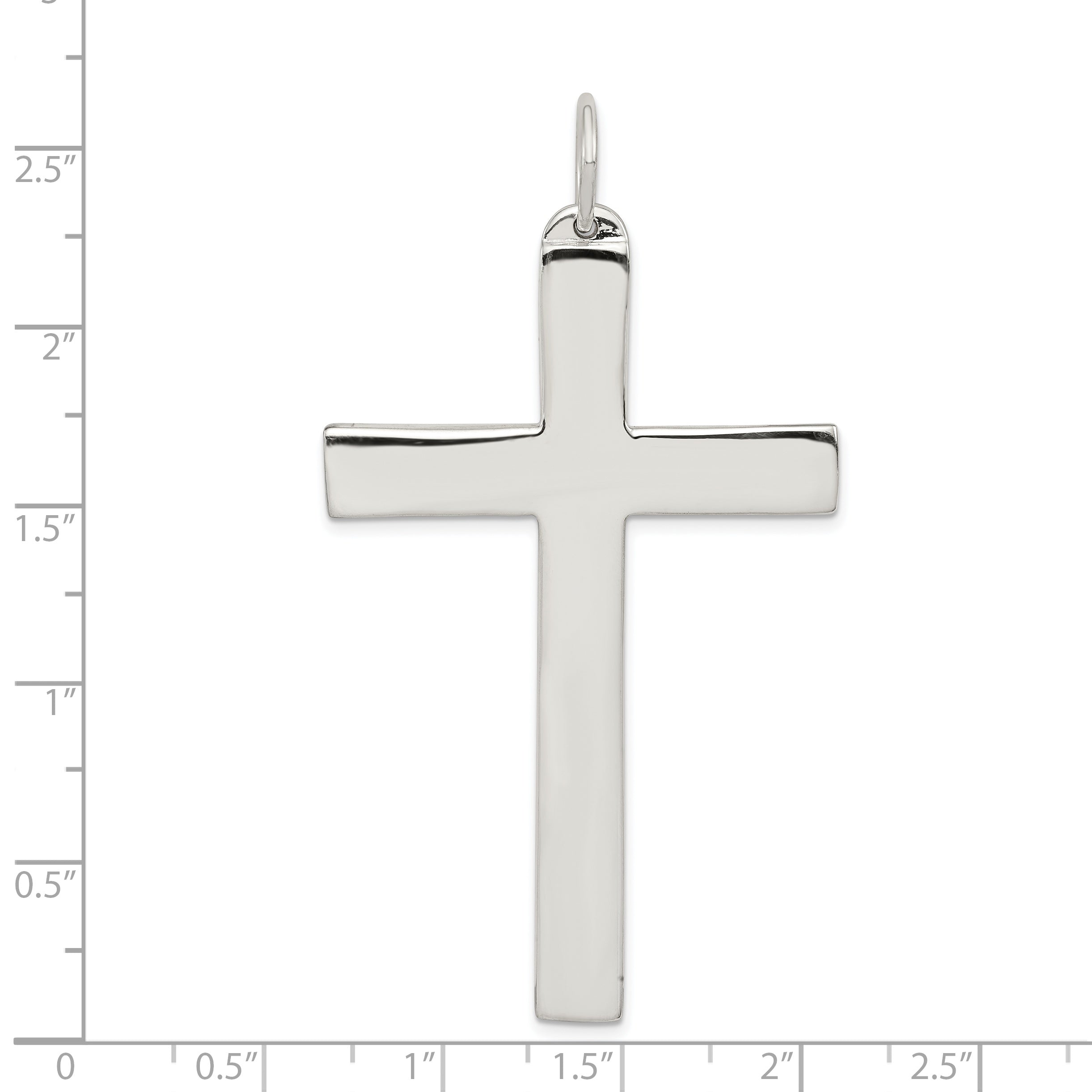 Sophia Jewelers 925 Sterling Silver Polished Cross Pendant Anti-Tarnish