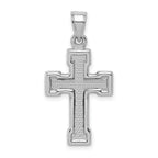 Sophia Jewelers Sterling Silver 3D Latin Crucifix Pendant Polished Finish