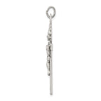 Sophia Jewelers Sterling Silver 925 Antiqued Crucifix Pendant Polished Finish