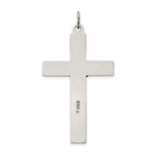 Sterling Silver 925 Polished INRI Crucifix Pendant Vintage Elegance by Sophia Jewelers