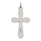 Sterling Silver 925 Polished INRI Crucifix Pendant Vintage-Inspired Design