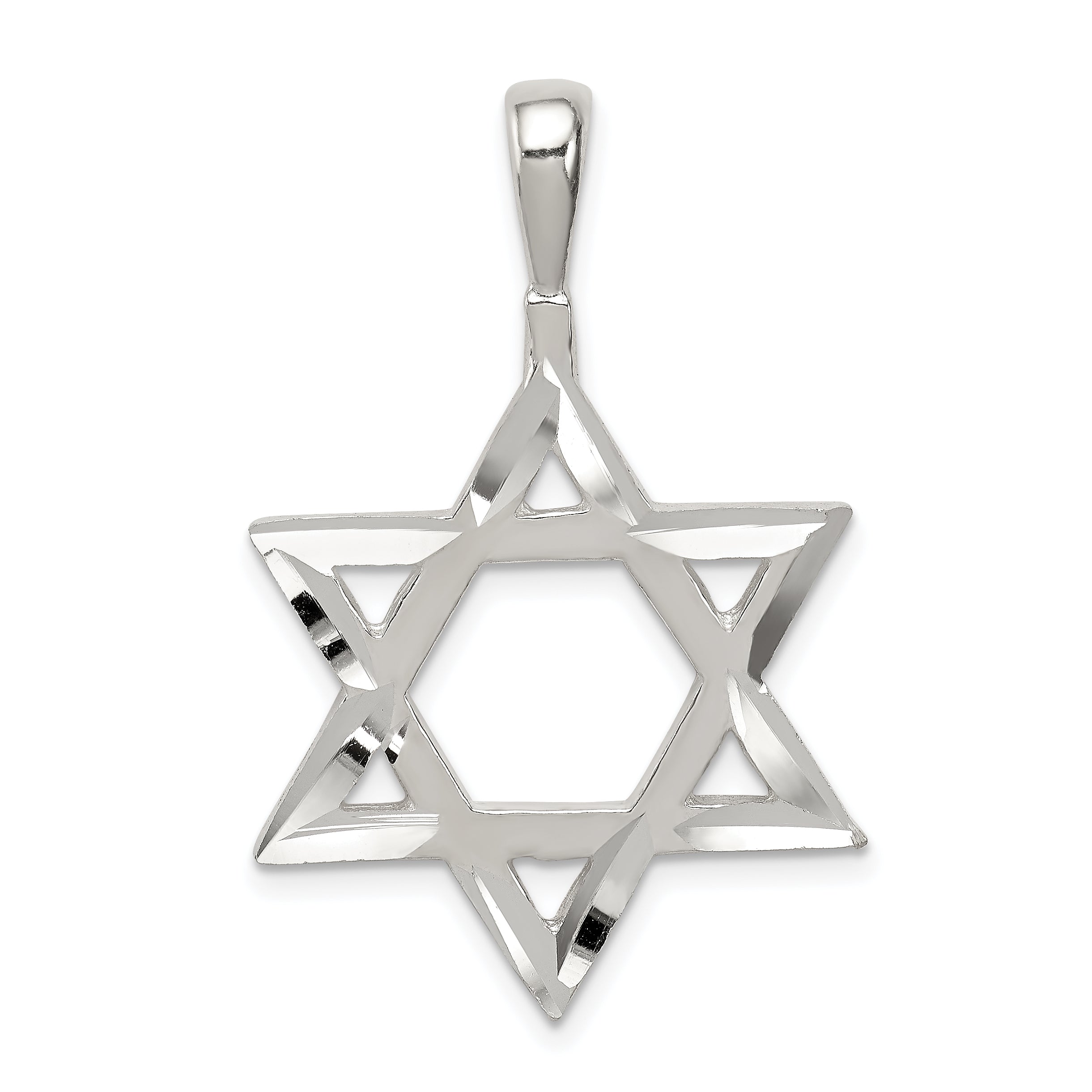 Sterling Silver Star of David Charm Main image