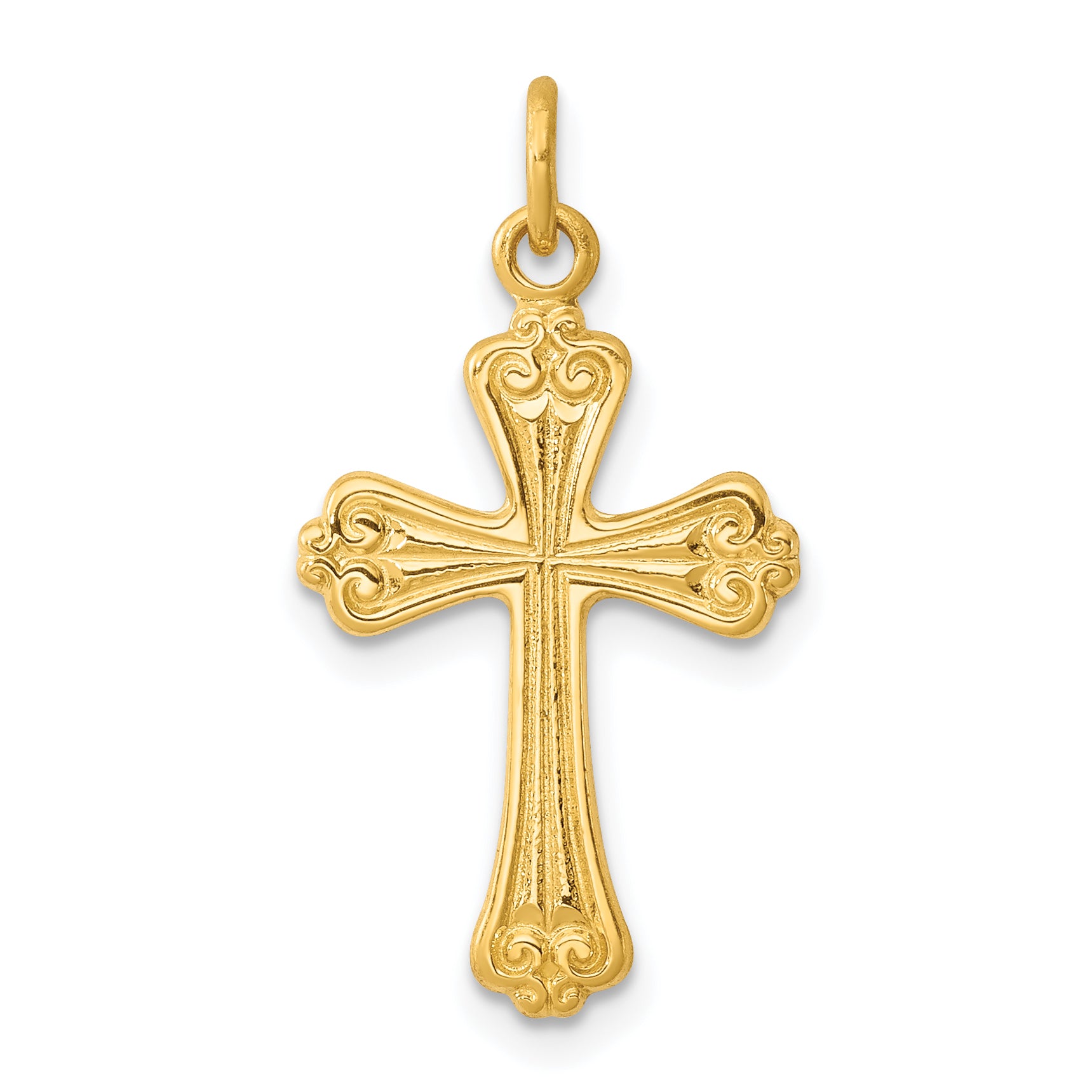 Sterling Silver & 24k Gold -plated Cross Charm Main image