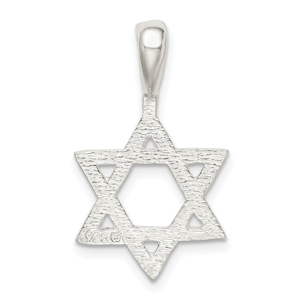 Sophia Jewelers Polished Sterling Silver Star of David Charm