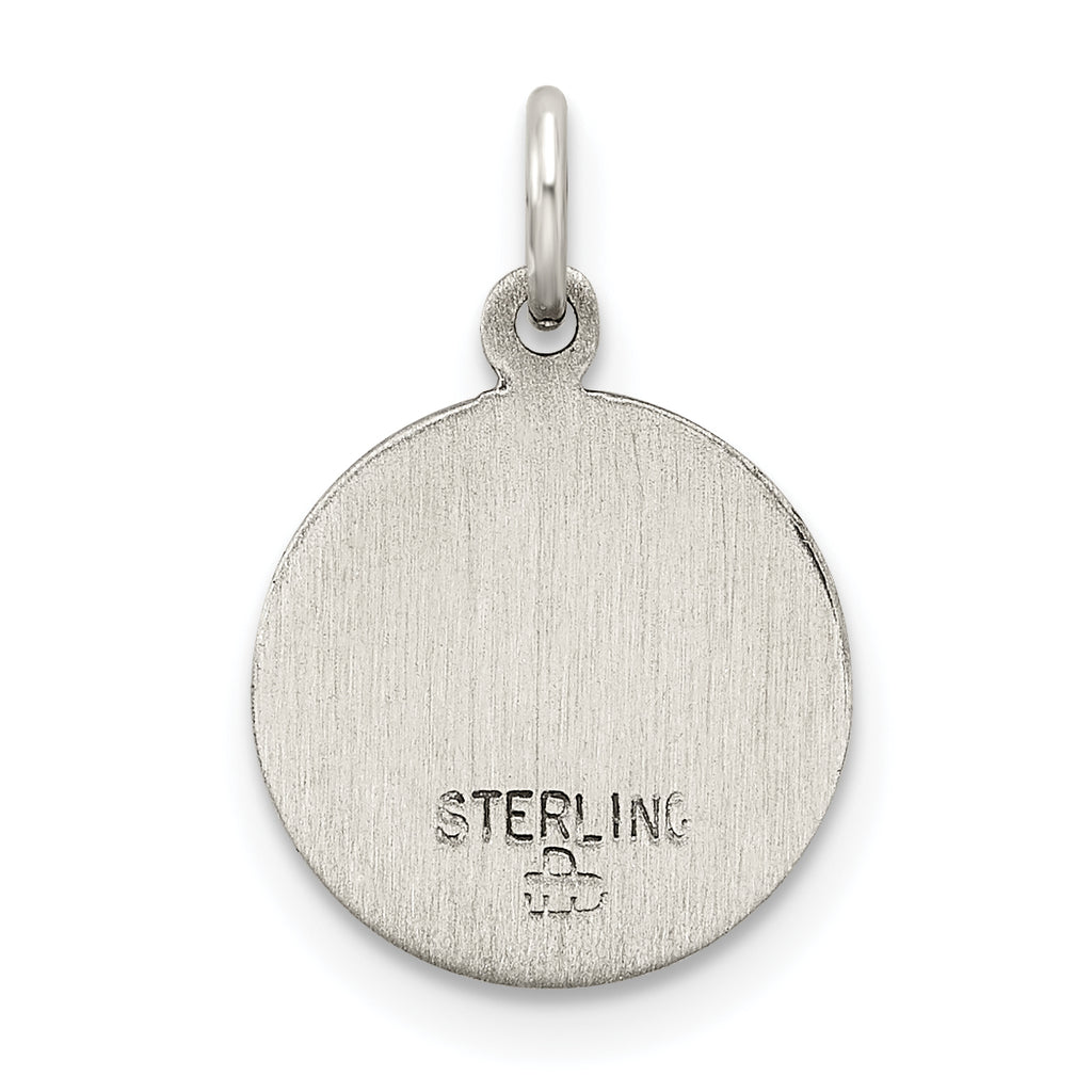 Sterling Silver 925 Divine Infant Jesus Pendant with Antiqued Finish