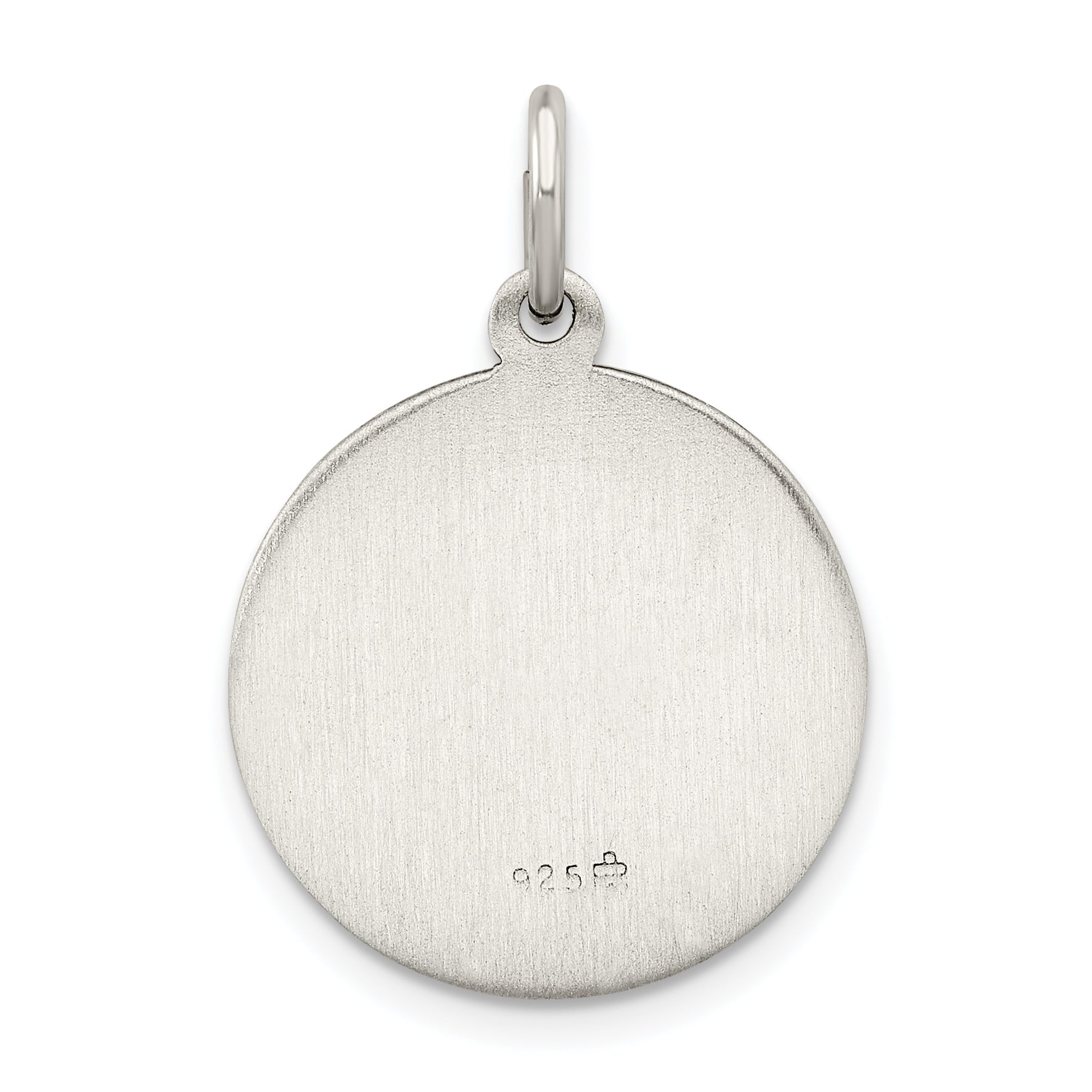 Sterling Silver 925 Antiqued Infant Jesus Medal Pendant