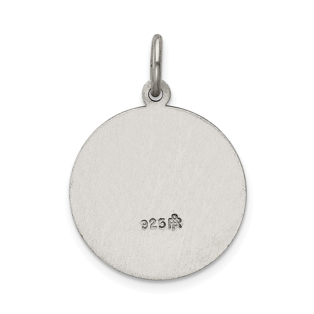 Sterling Silver 925 Antiqued Divino Nino Pendant Vintage Inspired
