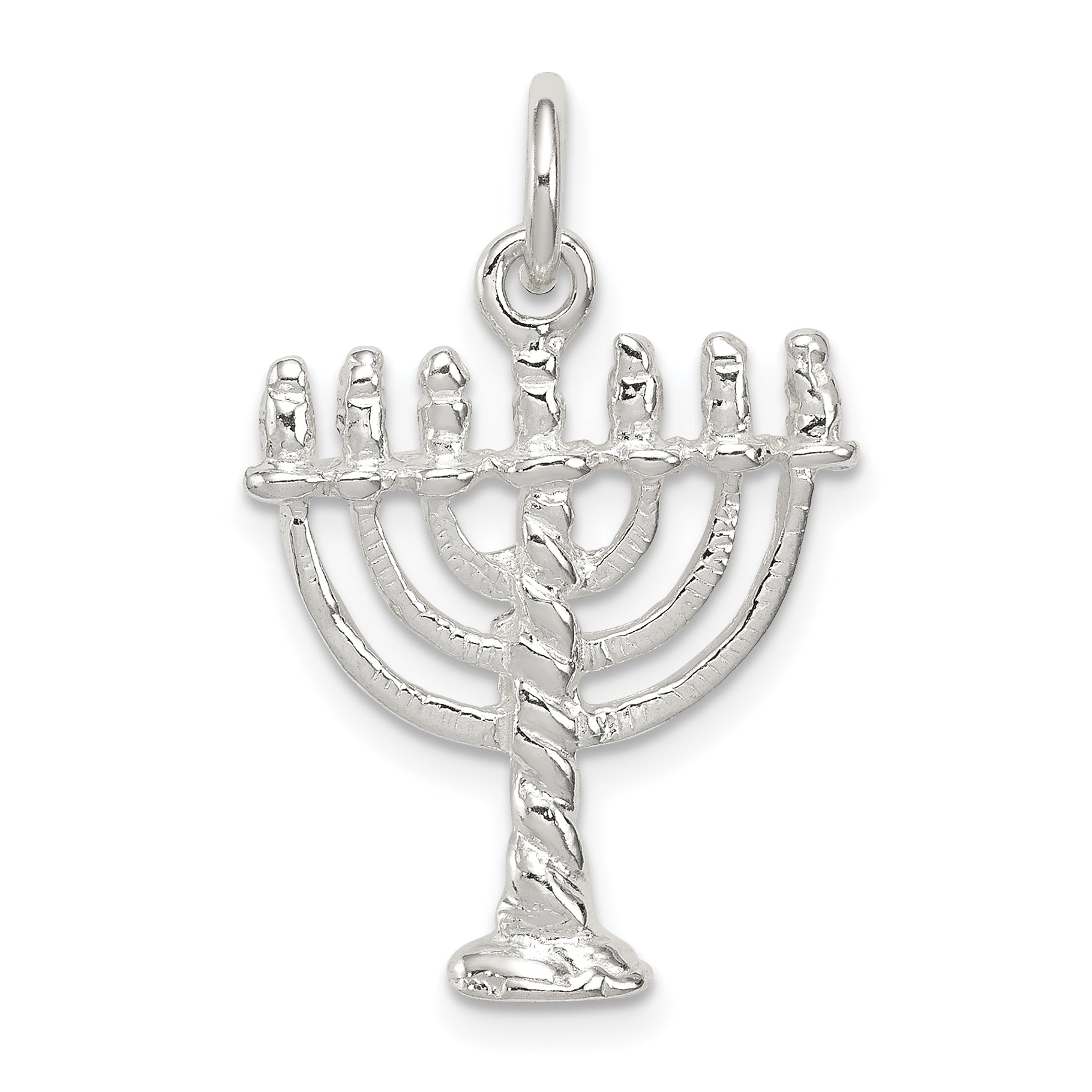 Sterling Silver Menorah Charm Main image