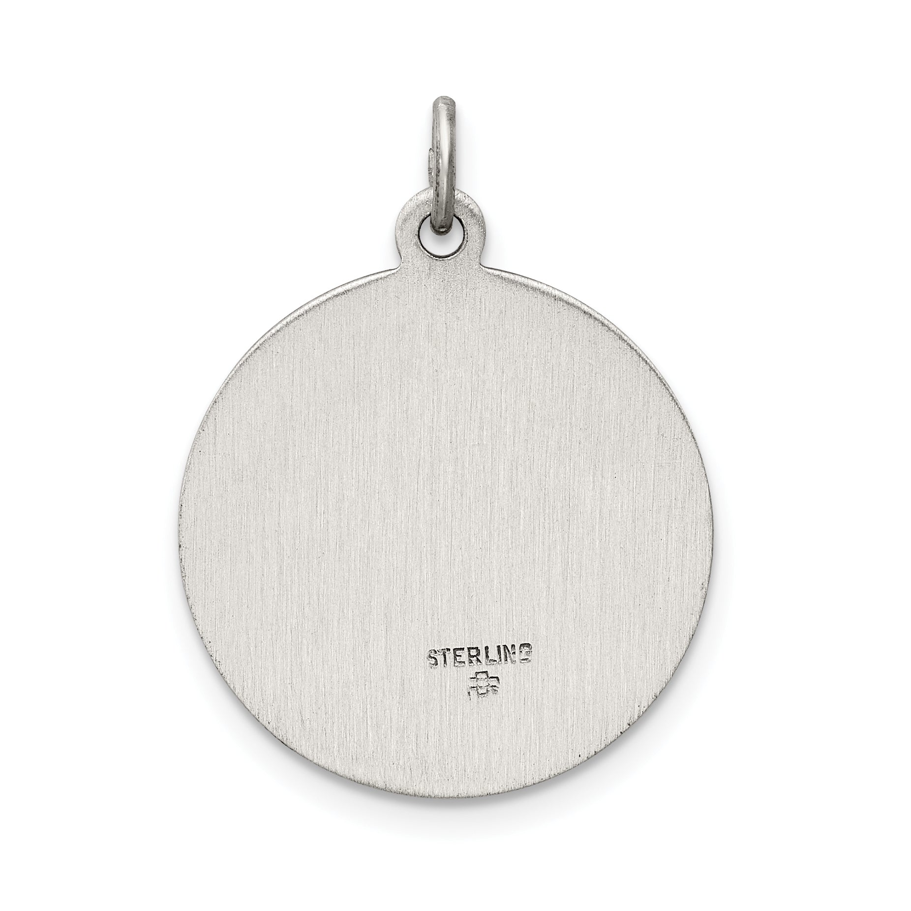 Sterling Silver 925 Ecce Homo Medal with Antiqued Finish Vintage Charm
