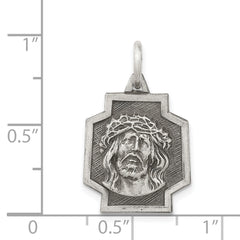 Sophia Jewelers 925 Sterling Silver Antiqued Ecce Homo Charm Vintage Inspired