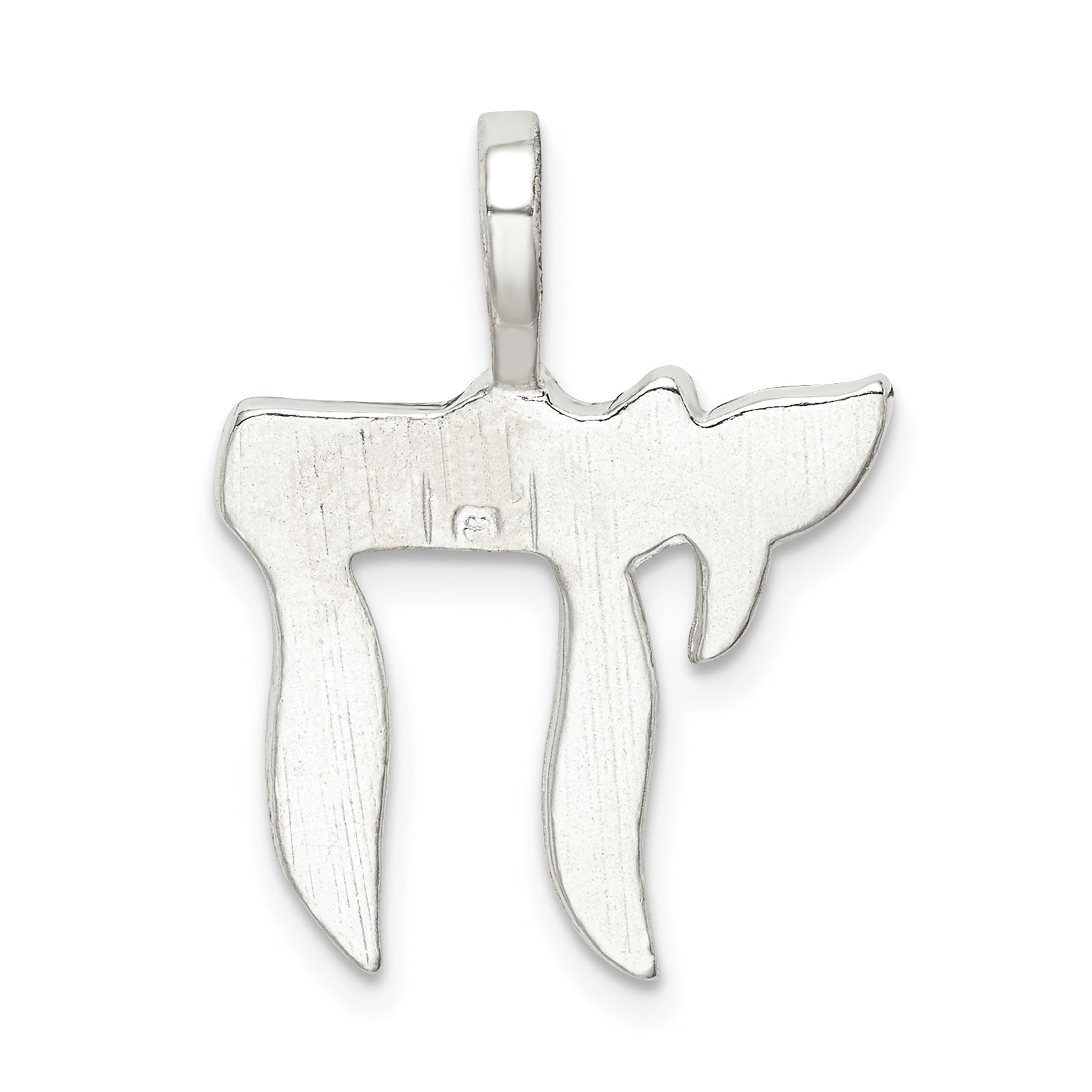 Sophia Jewelers Sterling Silver 925 Chai Pendant with Polished Finish
