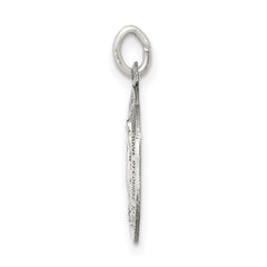 Sterling Silver 925 Antiqued Miraculous Medal Pendant Vintage Charm
