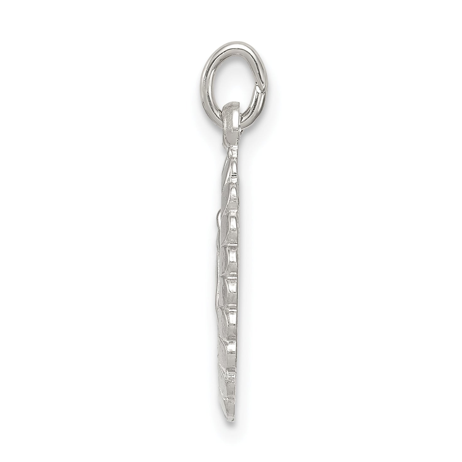 Sophia Jewelers Sterling Silver 925 Polished Miraculous Medal Pendant Secondary image