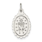 Sophia Jewelers Sterling Silver 925 Polished Miraculous Medal Pendant