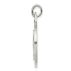 Sterling Silver 925 Miraculous Medal Pendant with Polished Palladium Finish