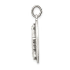Sophia Jewelers Sterling Silver Antiqued Miraculous Medal Pendant 3D Design