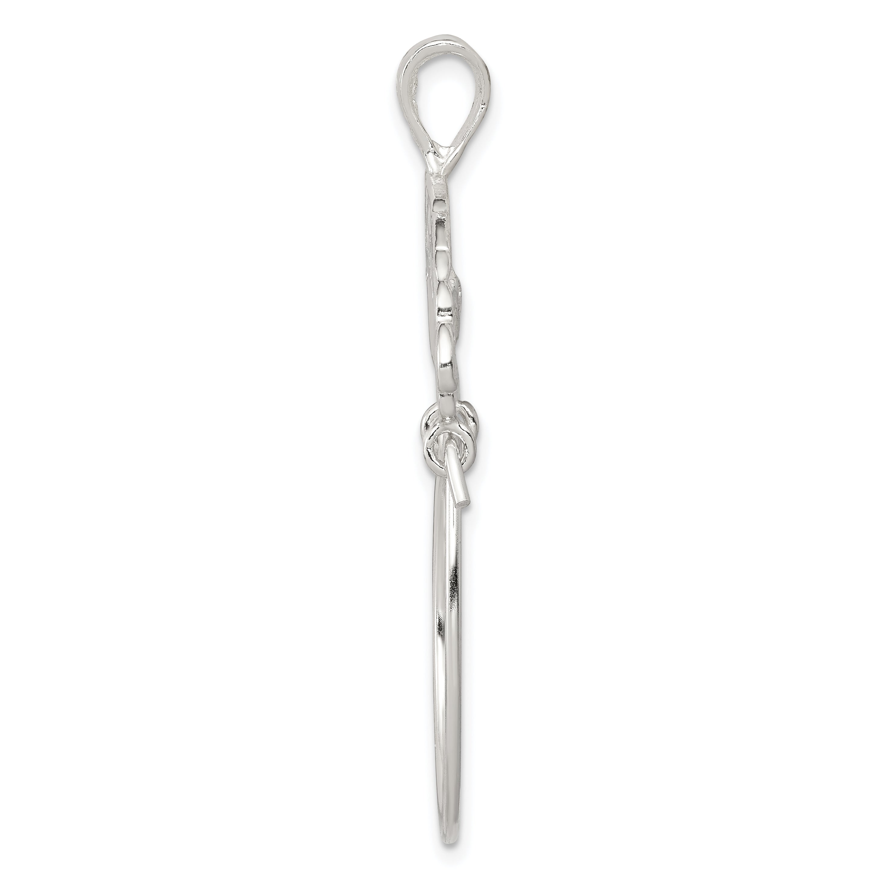 Sterling Silver 925 Charm Holder with Polished Anti-Tarnish Finish Secondary image
