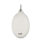 Sterling Silver 925 Our Lady of Guadalupe Antiqued Pendant Vintage Elegance