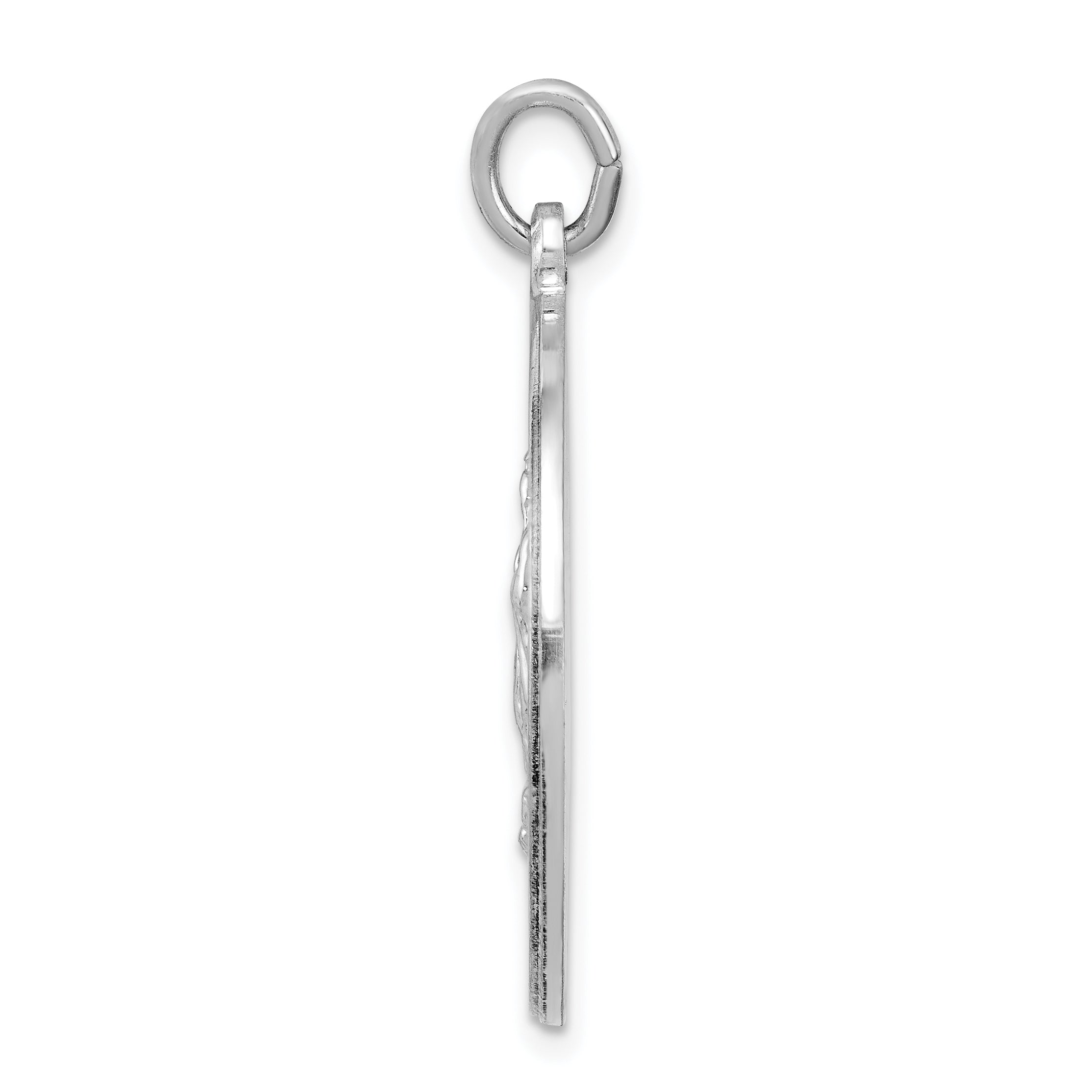 Sterling Silver Our Lady of Guadalupe Pendant Polished Rhodium-Plated Elegance Secondary image