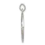 Sterling Silver Our Lady of Perpetual Help Pendant with Polished Palladium Finish