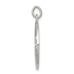 Sterling Silver Our Lady of Perpetual Help Pendant with Polished Palladium Finish