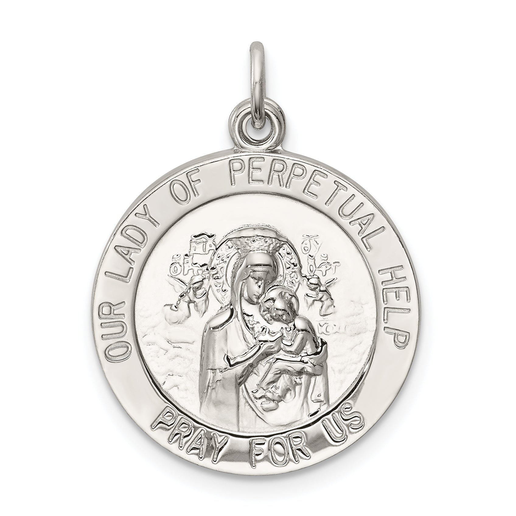 Sterling Silver Our Lady of Perpetual Help Medal Main image