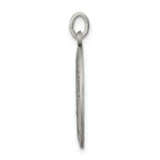 Sterling Silver 925 Our Lady of Mt. Carmel Antiqued Medal Pendant