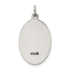 Sterling Silver 925 Our Lady of Mt. Carmel Antiqued Medal Pendant