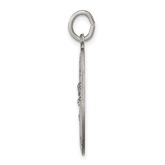 Sterling Silver 925 Our Lady of Perpetual Help Antiqued Pendant