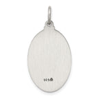Sterling Silver 925 Our Lady of Perpetual Help Antiqued Pendant