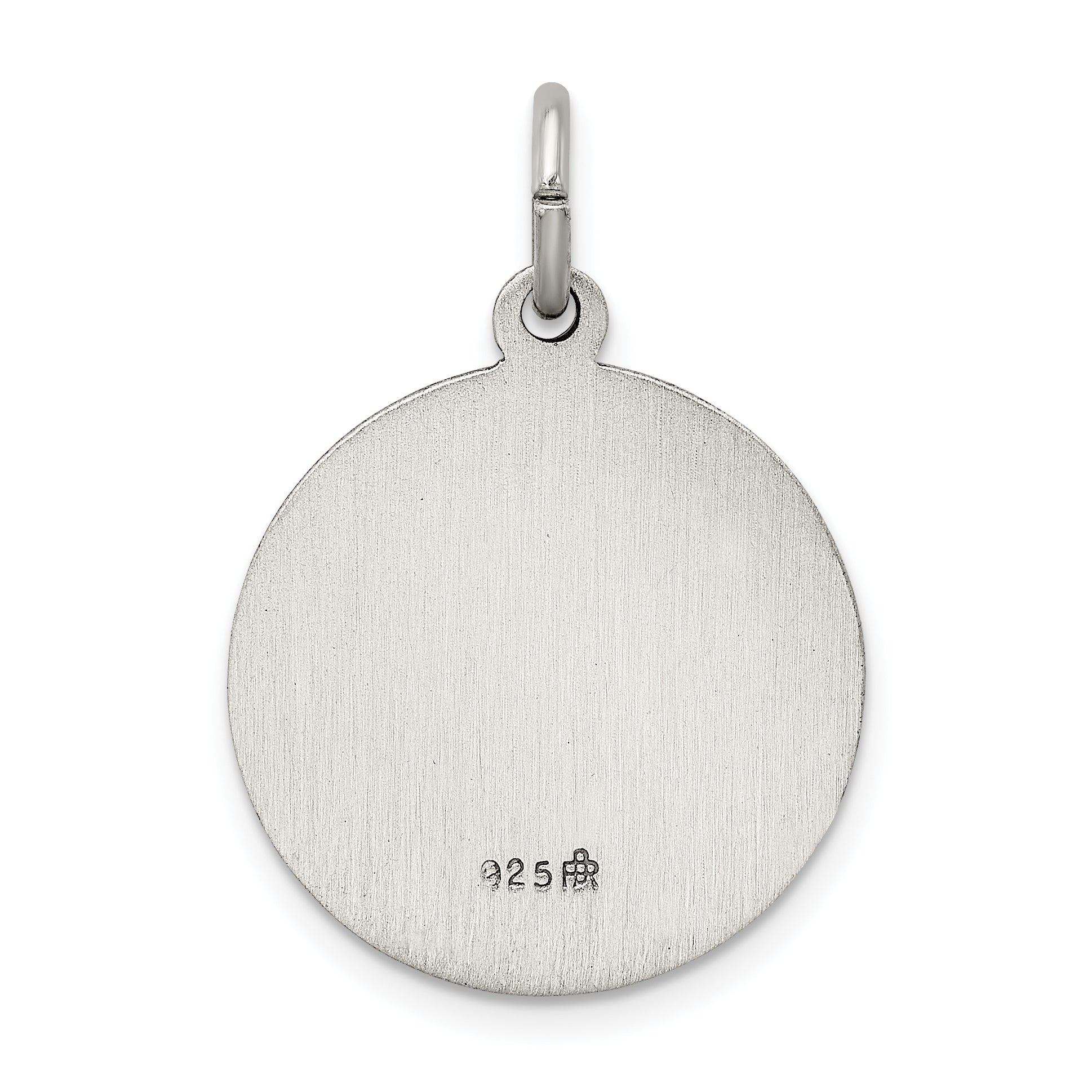 Sterling Silver 925 Our Lady of Mount Carmel Antique Pendant