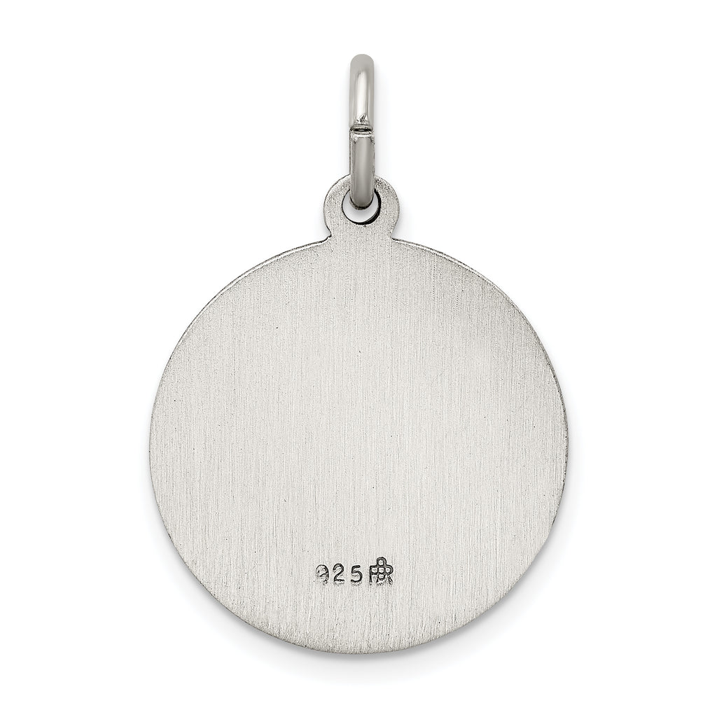 Sterling Silver 925 Our Lady of Mount Carmel Antique Pendant