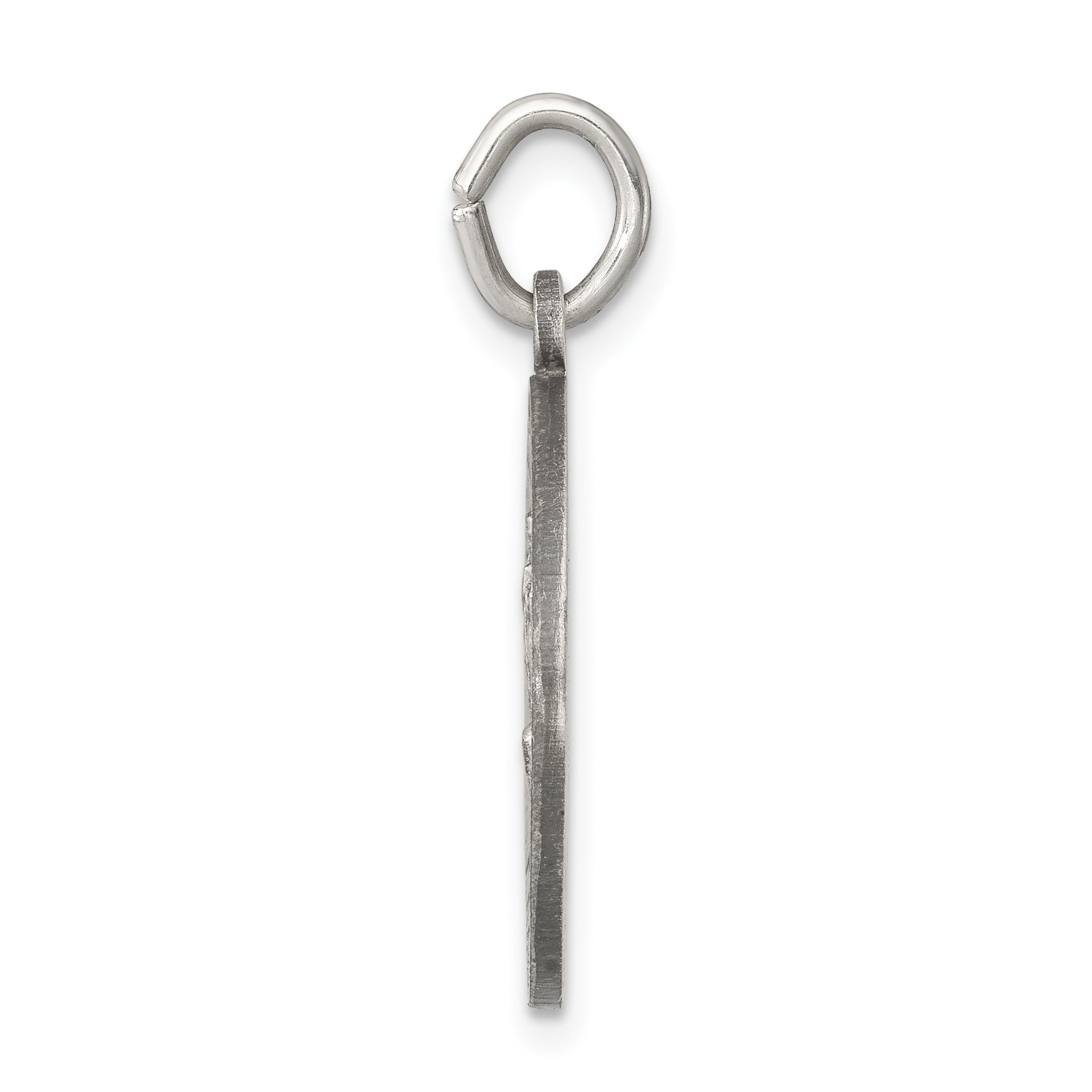 Sterling Silver 925 Our Lady of Fatima Antiqued Pendant Solid and Elegant Secondary image