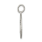 Sterling Silver 925 Our Lady of Loreto Antiqued Pendant Elegant Themed Charm